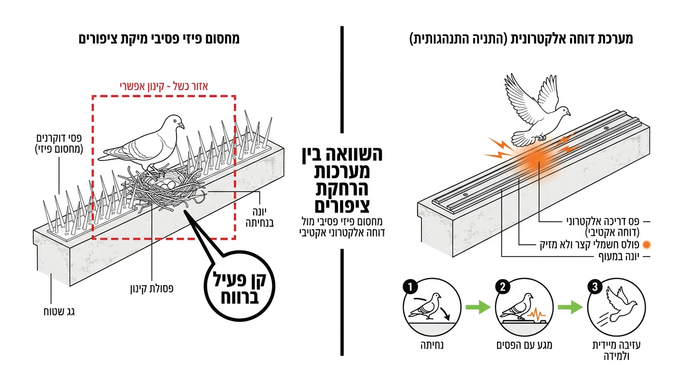 התקנת דוקרנים נירוסטה למזגן ולאדן חלון בבניין מגורים