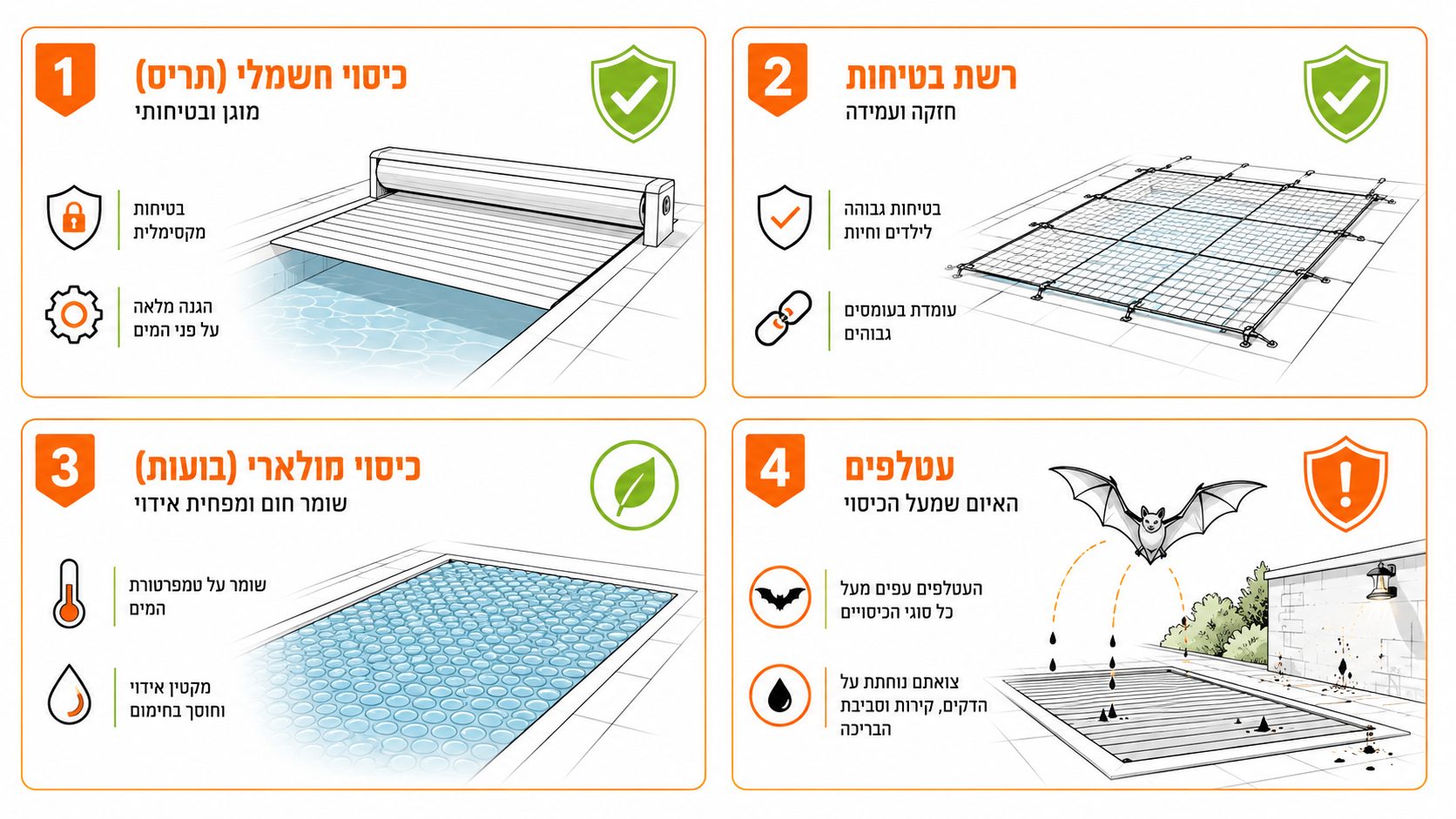 שיטה בטוחה לחילוץ עטלף שנפל למי בריכה באמצעות רשת ניקוי